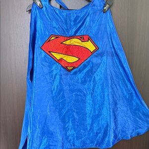 Blue Superhero Cape with Emblem